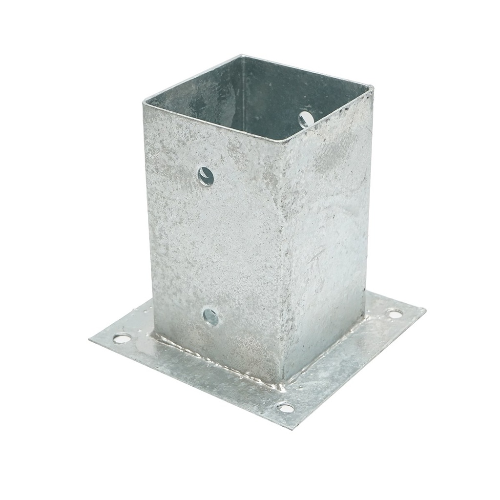 Suport stalp patrat aplicat 91x91x150mm, otel zincat