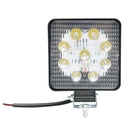 Lampa 9 LED-uri 10-60V 27W unghi de radiere 60 patrat
