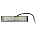 Lampa tip bara cu 6 LED-uri 10-60V 18W unghi radiere 60 de grade tip flood 160x43x42mm