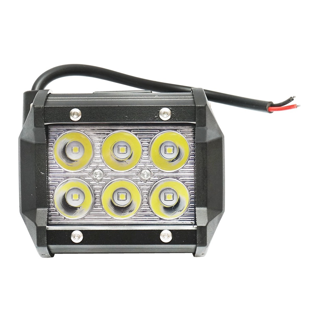 Lampa cu 6 LED-uri 10-30V 18W unghi radiere 30 de grade tip spot 4/9.8cm 6000K IP67