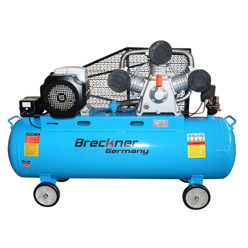 Compresor aer 380V, 180L putere 7.5kW/10CP presiune maxima 8 Bar, debit 900L/min
