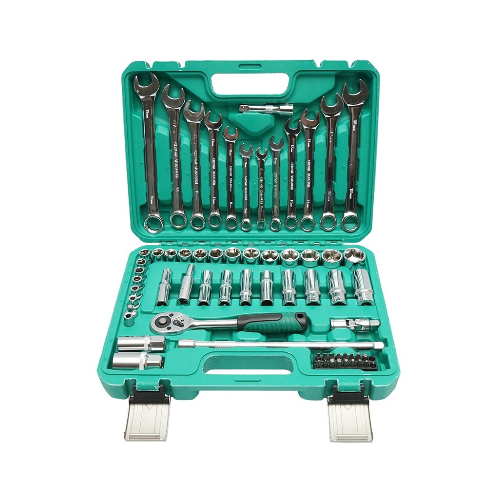 Trusa chei combinate, tubulare, fixe, torx, antrenor cu clichet 69 piese
