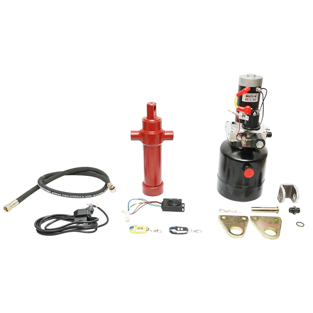 Kit hidraulic basculare 2 tone cu telecomanda wireless 24V/1.2KW