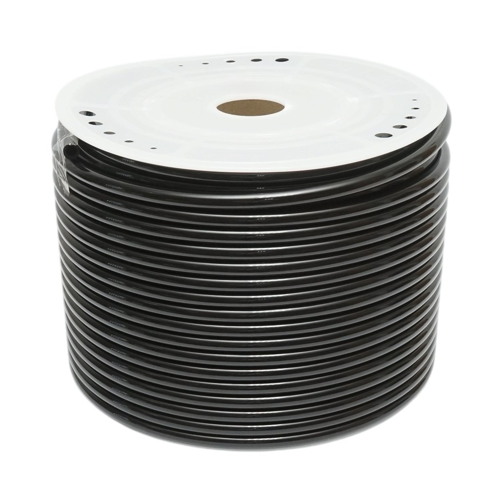 Tub aer poliamida negru 12x8mm 100m/rola
