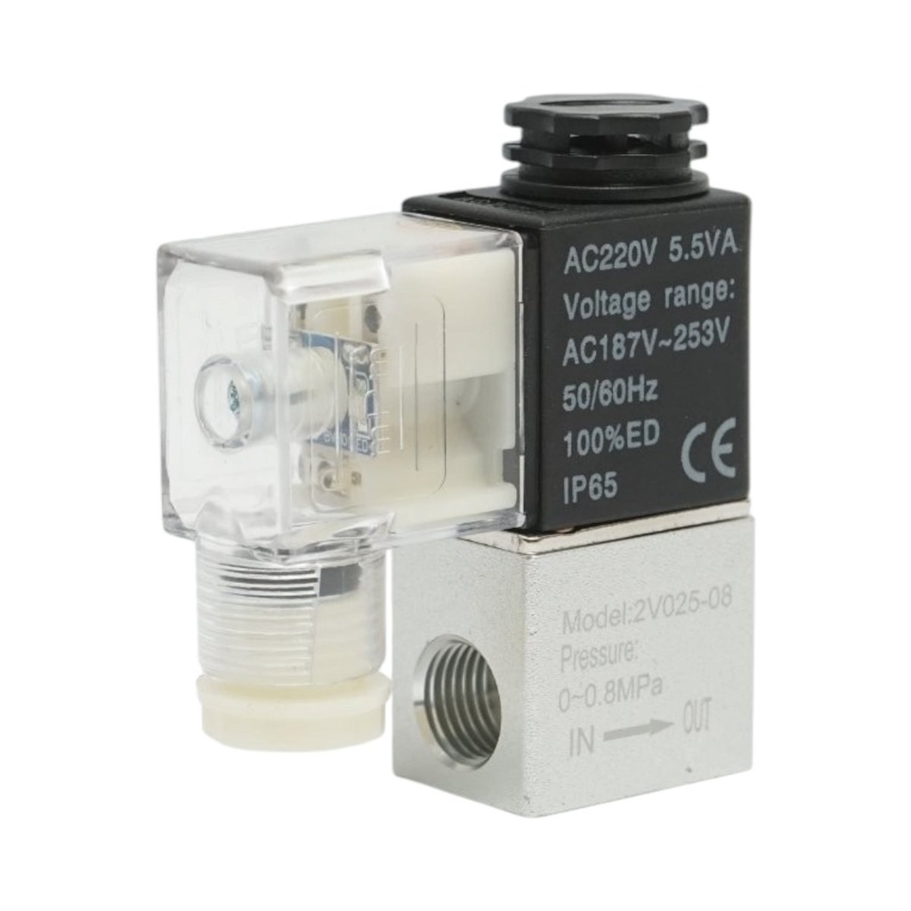 Electrovalva pneumatica 1 circuit 1/4 inch, AC 220V IP65