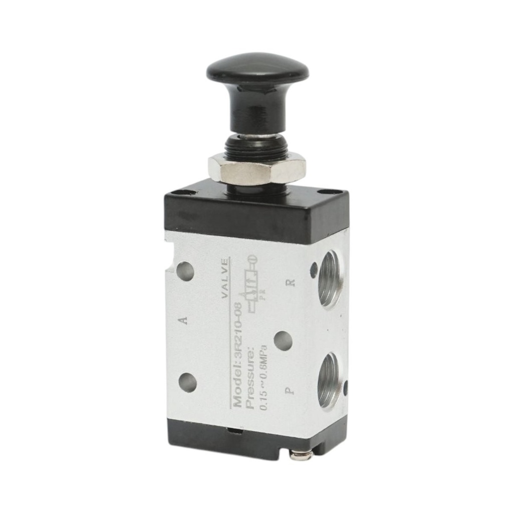 Electrovalva pneumatica cu maner 2 pozitii, 3 cai G 1/4 inch 3R210-08