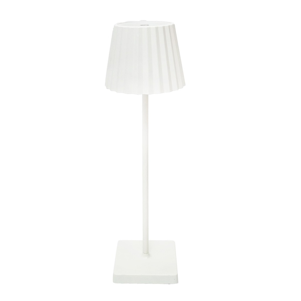 Lampa de masa LED 3W alba, baterie 3.7V/1800mAh, reincarcabila USB 5V/1A