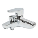 Baterie baie cada dus monocomanda, montaj aplicat, cartus ceramic, crom lucios