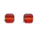 Set lampi spate LED remorca camion 12V-24V 97x95x34