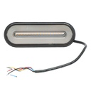 Lampa stop spate LED 12-24V, semnalizare dinamica 122x43x20mm