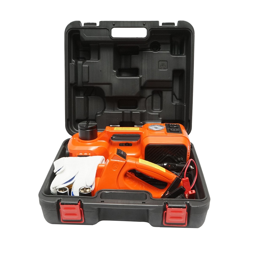 Cric hidraulic electric 5T, compresor aer si cheie de impact 12V