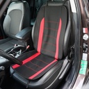 Husa scaun universala 104x45cm negru-rosu