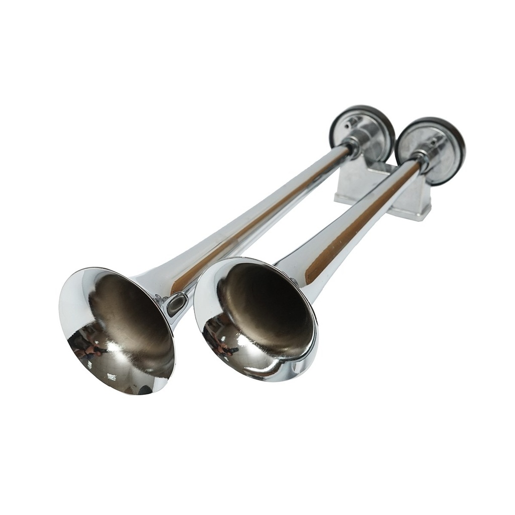 Claxon 2 trompete cu pompa 24V si accesorii montaj