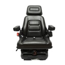 Scaun universal reglabil pentru tractor cu centura de siguranta, cotiere si suspensie mecanica 830x610mm