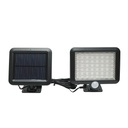 Lampa solara LED 250lm cu panou solar 1W 6V, baterie 1500mAh si senzor miscare IP44