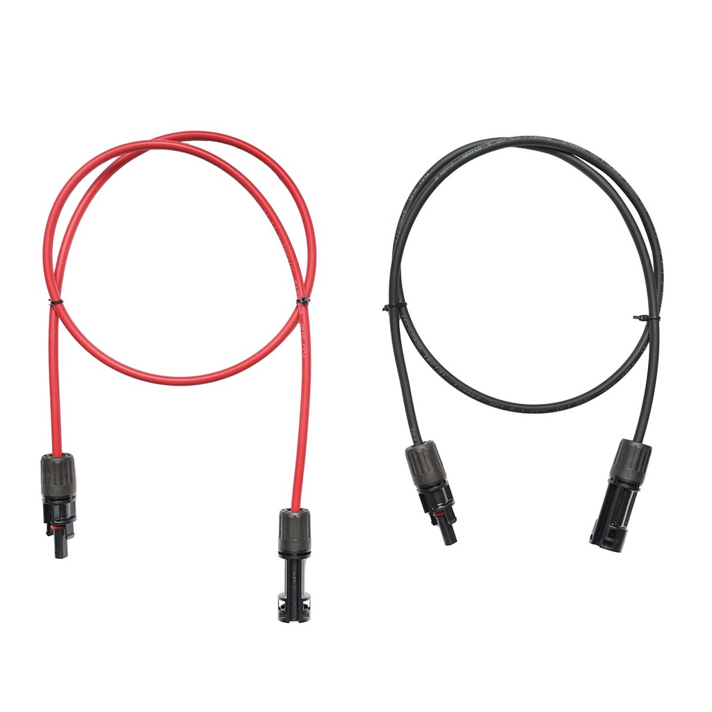 Set cablu panou solar 4mmx100cm rosu-negru, conectori MC4 1500V, PV-EN001