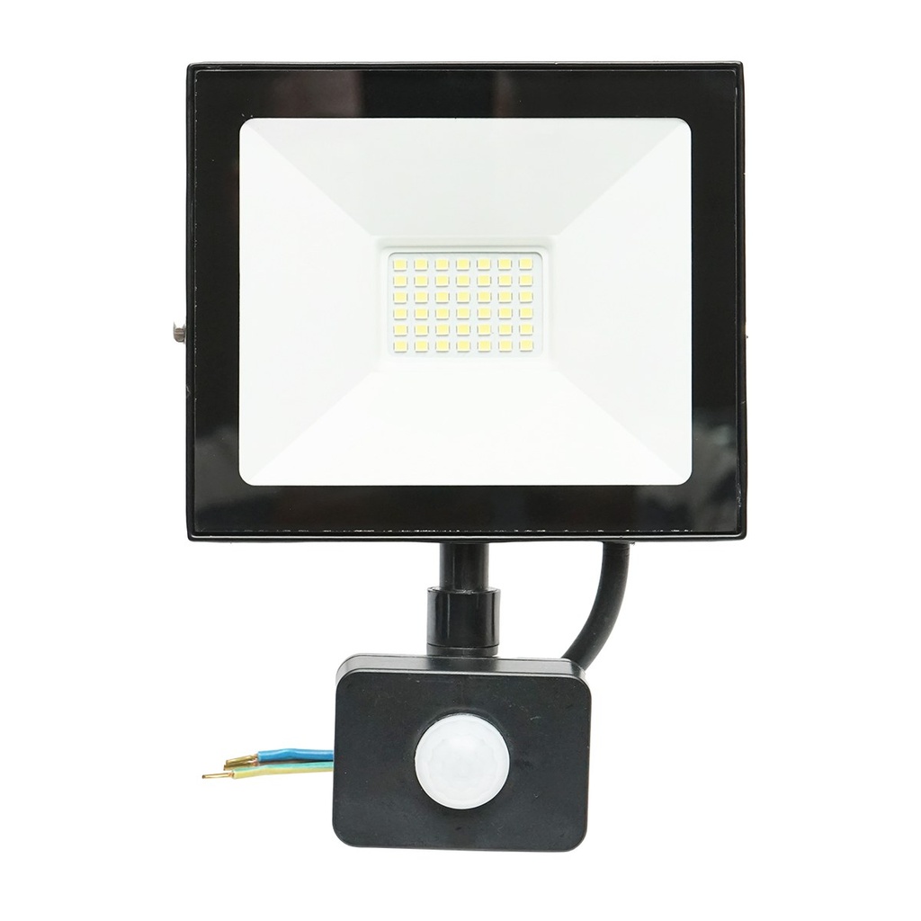 Proiector led 30W, 2700lm, 6400K, IP44 alimentare 220V-240V cu senzor de miscare