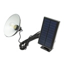 Lampa solara LED 2W cu panou solar 1.5W/5.5V, baterie 3.7V/1.2 Ah si abajur IP54