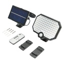 Lampa solara LED 450lm cu panou solar 1.65W/5.5V, baterie 3.7V/1.8 Ah, telecomanda, cablu 5m si senzor crepuscular IP44