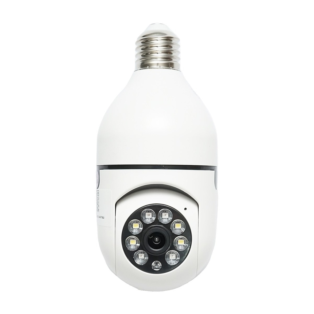 Camera de supraveghere smart-bulb PTZ, WIFI 2.4G 1080P, tip bec E27 cu senzor de miscare si aplicatie Tuya