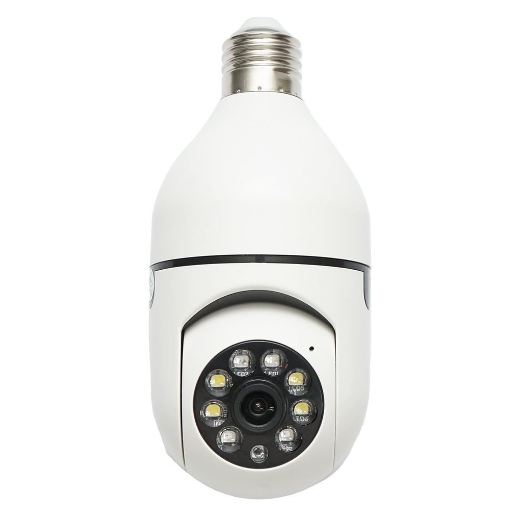 Camera de supraveghere smart-bulb PTZ, WIFI 2.4G 1080P, tip bec E27 cu senzor de miscare si aplicatie YIIoT