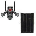 Camera supraveghere lentila duala Ai 4G, WIFI 2.4GHz cu panou solar 8W, rotativa 360 PTZ, detectie umana, infrarosu, alarma si aplicatie V380 Pro
