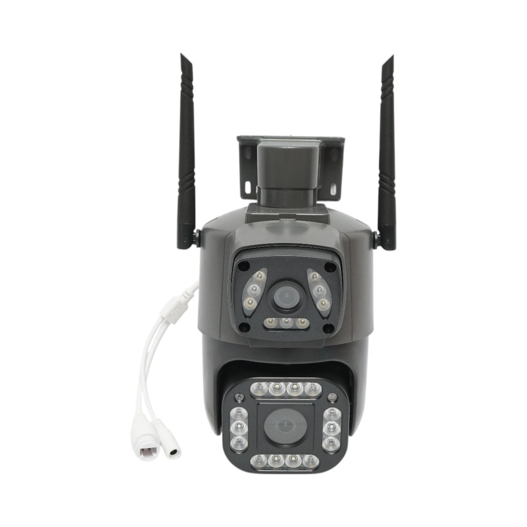 Camera de supraveghere 4G, lentila duala 4MP 1080P, PTZ cu senzor de miscare, detectie umana si aplicatie V380 Pro