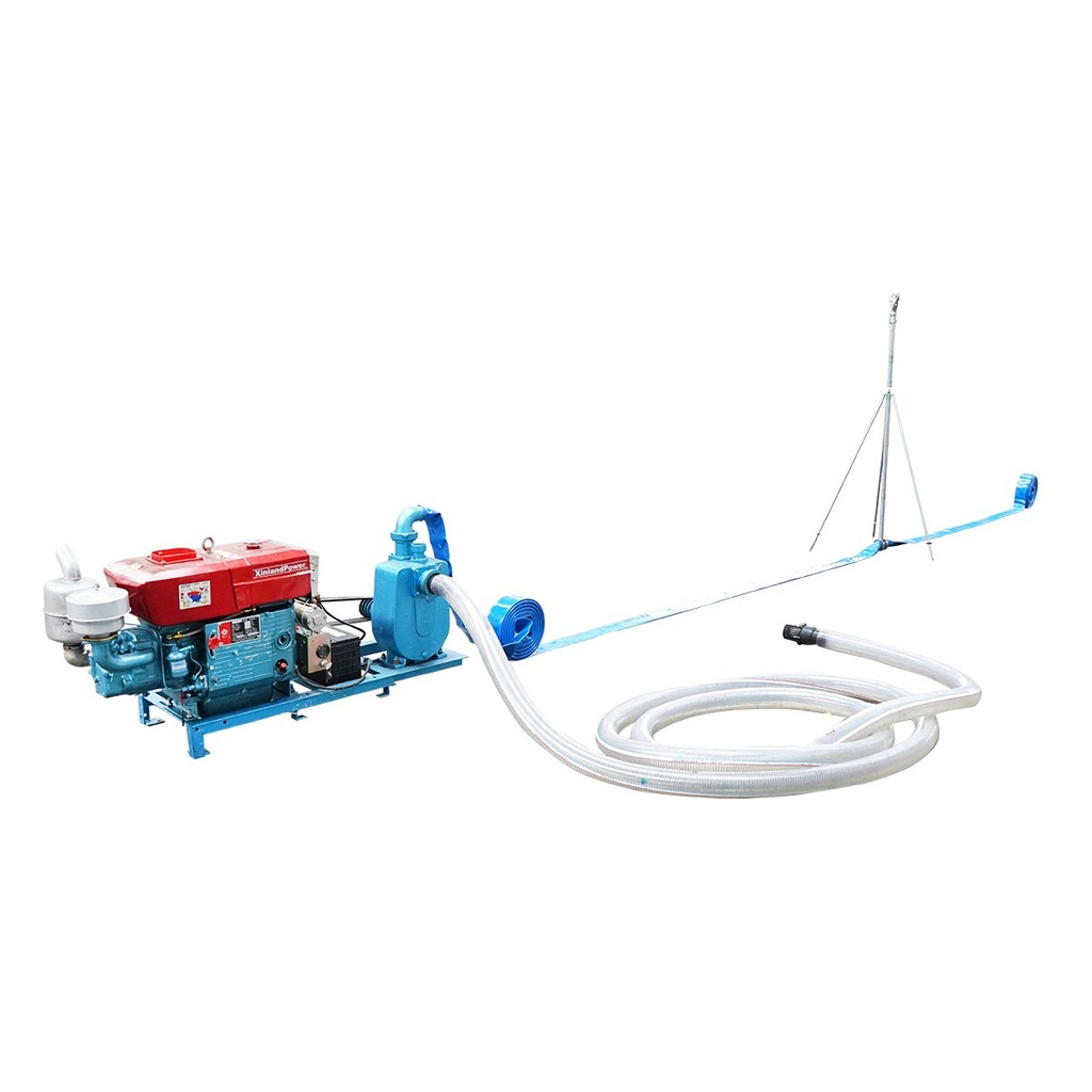 Sistem irigatii 15 aspersoare, motor diesel 16.2KW, pornire electrica