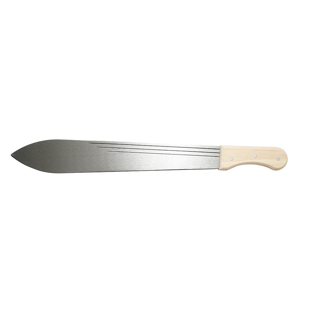 Maceta din otel 610mm cu maner de lemn