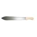 Maceta din otel 610mm cu maner de lemn
