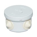 Doza derivatie rotunda aparenta 4 intrari 50x30mm IP44