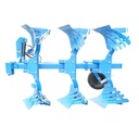 Plug agricol cu 3 (2+1) trupite reversibil hidraulic, cormane crestate