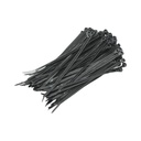 Faseta colier plastic negru 3.6x150mm 100 buc/set Longroad