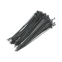 Faseta colier plastic negru 2.5x160mm 100 buc/set Longroad
