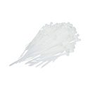 Faseta colier plastic alb 3.6x100mm 100 buc/set Longroad