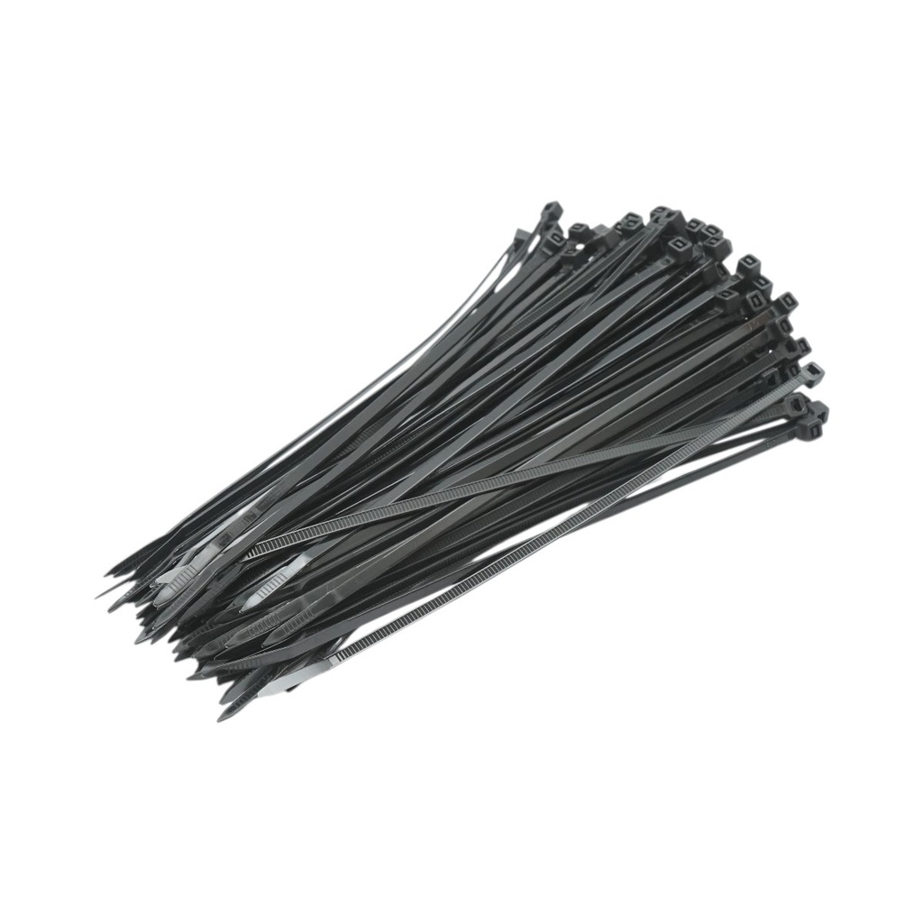 Faseta colier plastic negru 3.6x200mm 100 buc/set Longroad