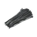 Faseta colier plastic negru 3.6x200mm 100 buc/set Longroad