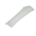 Faseta colier plastic alb 3.6x300mm 100 buc/set