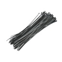 Faseta colier plastic negru 3.6x350mm 100 buc/set Longroad
