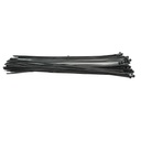 Faseta, colier plastic negru 8.8x760mm 100 buc/set