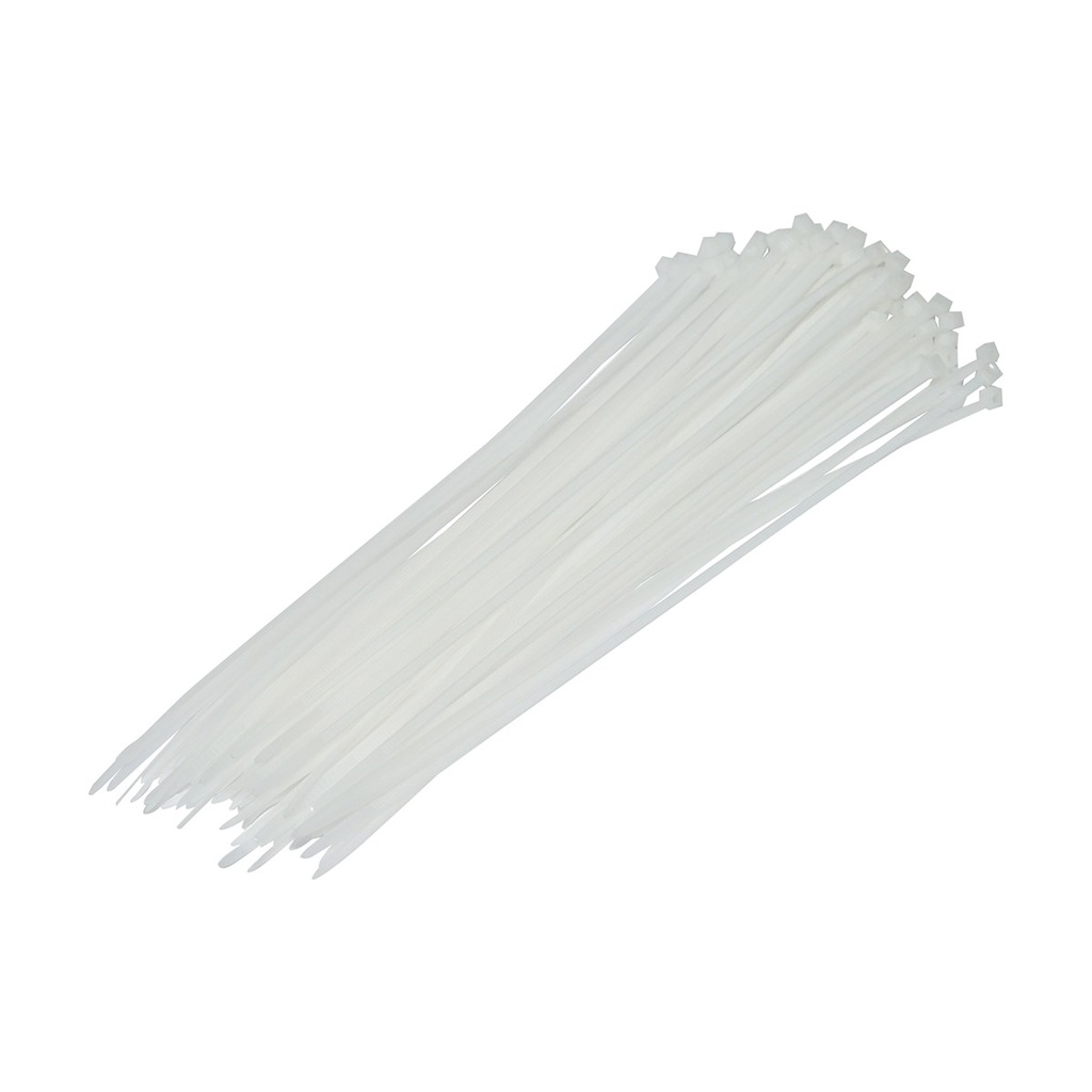 Faseta colier plastic alb 3.5x300mm 100 buc/set