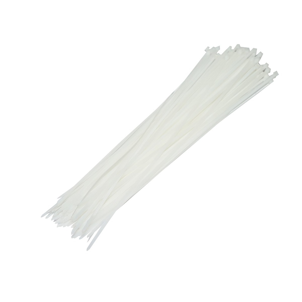 Faseta colier plastic alb 5x200mm 100 buc/set