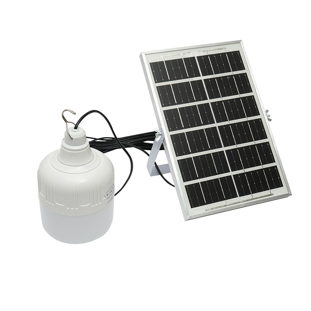 Lampa LED 50W, 6500K cu panou solar policristalin 3W si telecomanda IP20