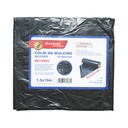 Set 10 folii mulcire anti buruieni 1.5x10m, 15 microni, neagra neperforata, protectie UV