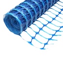 Plasa gard delimitare lucrari 1mx50m cu ochi 70x40mm, 110g/m albastru