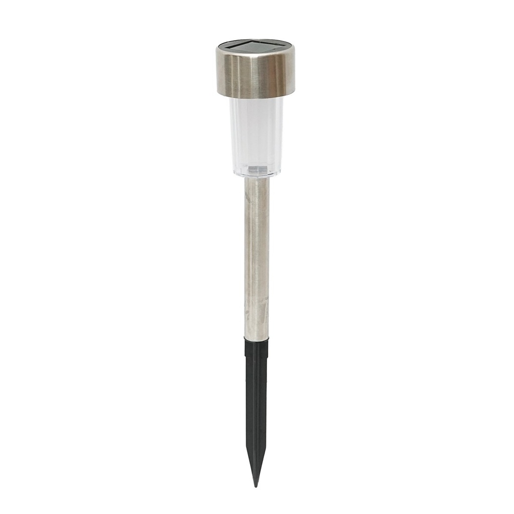 Lampa solara LED 6500K, otel inoxidabil, inaltime 30cm