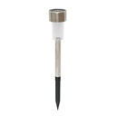 Lampa solara LED 6500K, otel inoxidabil, inaltime 30cm
