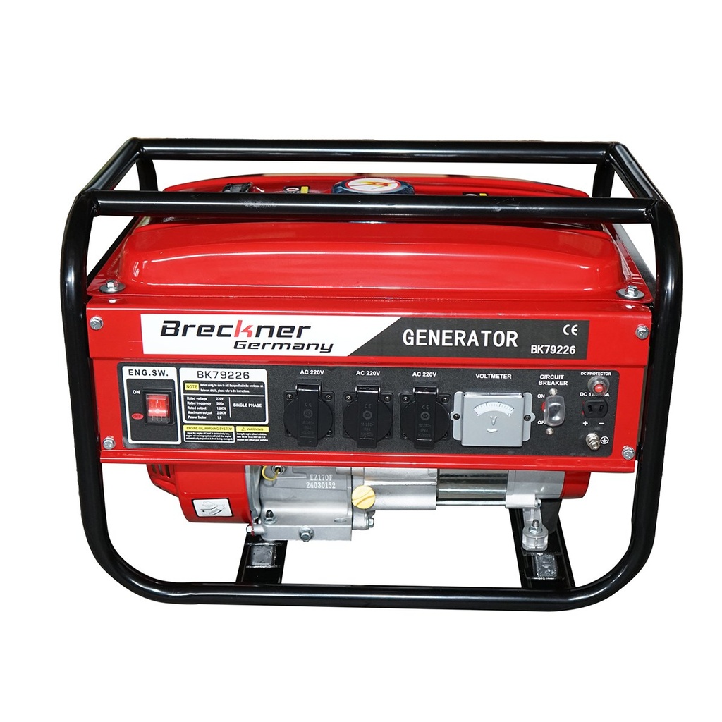 Generator electric 1.8kW/220V, motor pe benzina 7.5CP, pornire sfoara