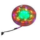 Banda LED smart decorativa 2W/m 5V cu telecomanda, control muzical, bluetooth, aplicatie USB, 10m RGB+IC IP68