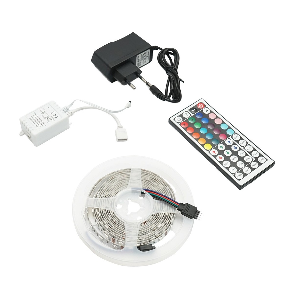 Banda LED 5050 14.4W/m RGB, 12-220V rola 3m, 60 LED/m IP20